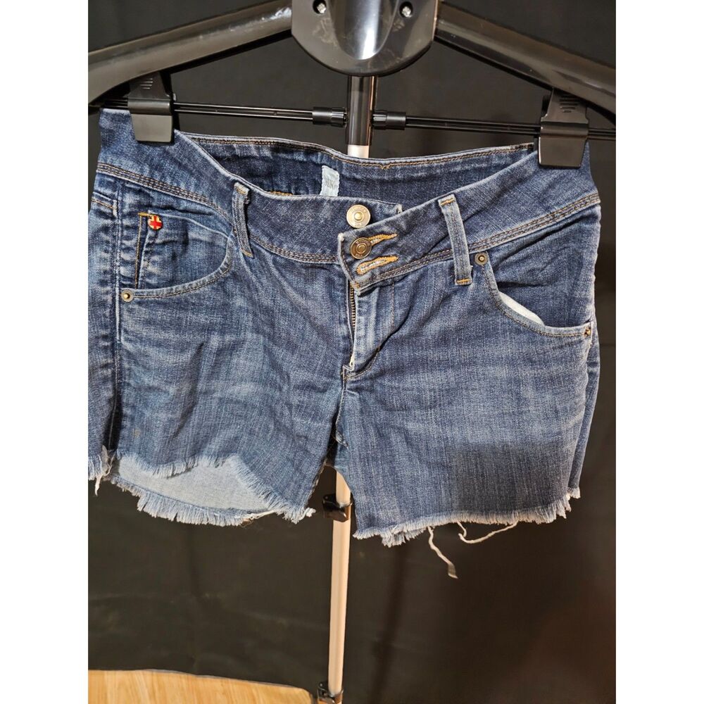 Hudson Denim Cutoff Shorts – Raw Hem / Flap Back Pockets